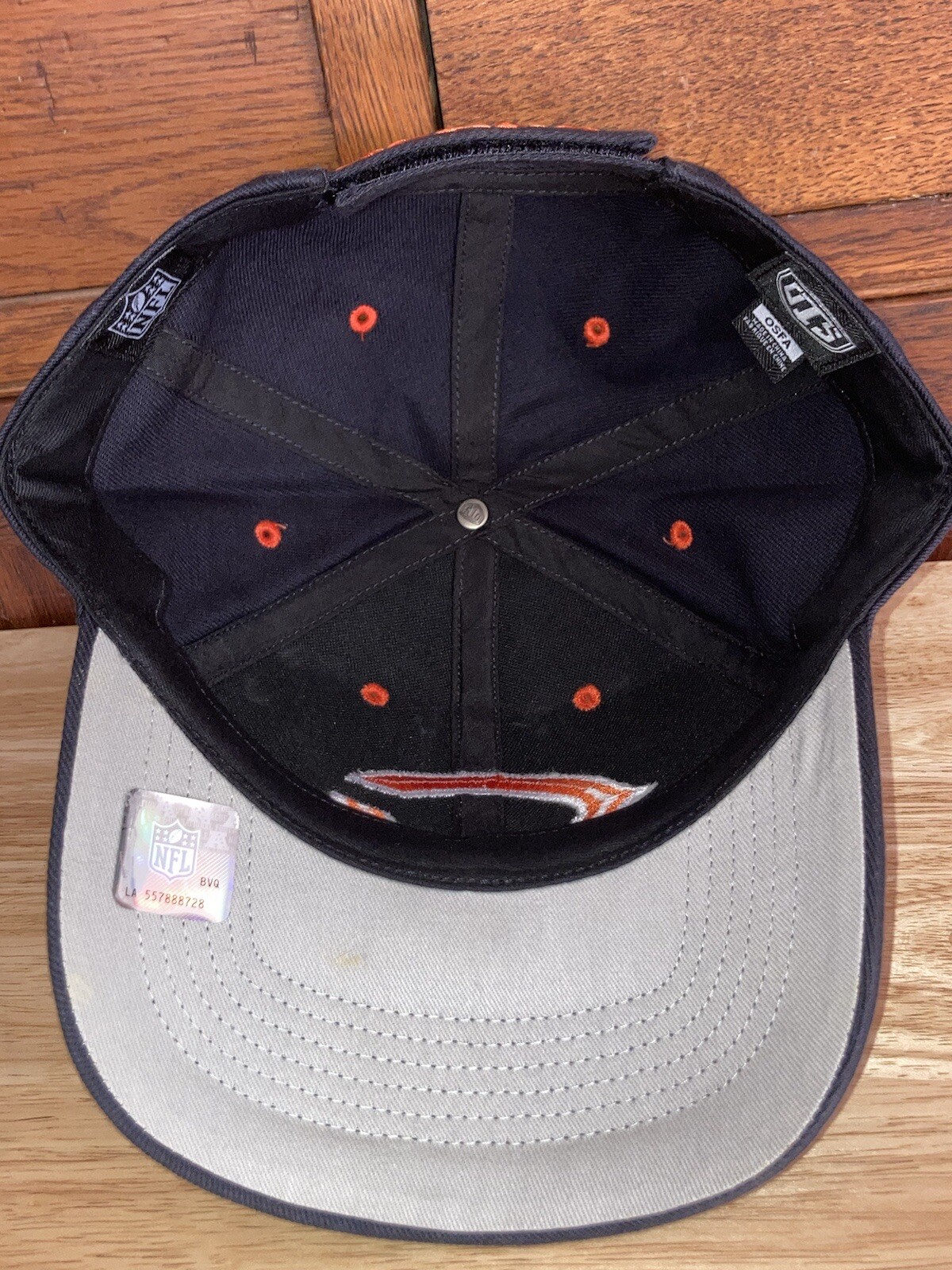 Chicago Bears Embroidered Baseball Hat Navy Blue Orange Letter C Strapback NFL