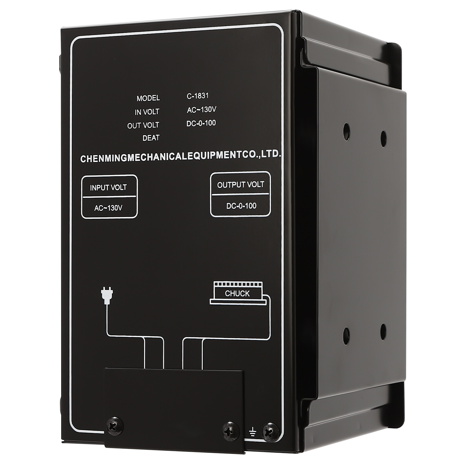 Electro Magnetic Chuck Controller 0-100V 5A DC Magnetic Force Adjustable 110VUS