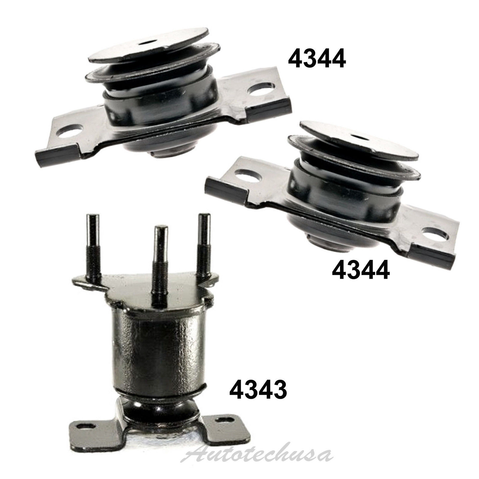 Motor & Trans. Mount M1296 For Frontier Pathfinder Xterra 4.0L 2WD 4343 4344*2