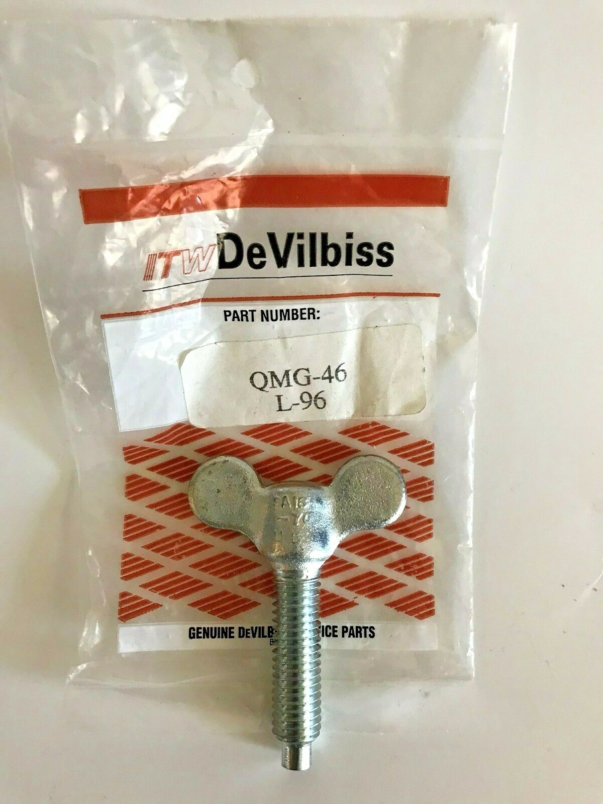 DEVILBISS  # QMG-46  WING NUT  FOR GALVANIZED PAINT PRESSURE POT LIDS
