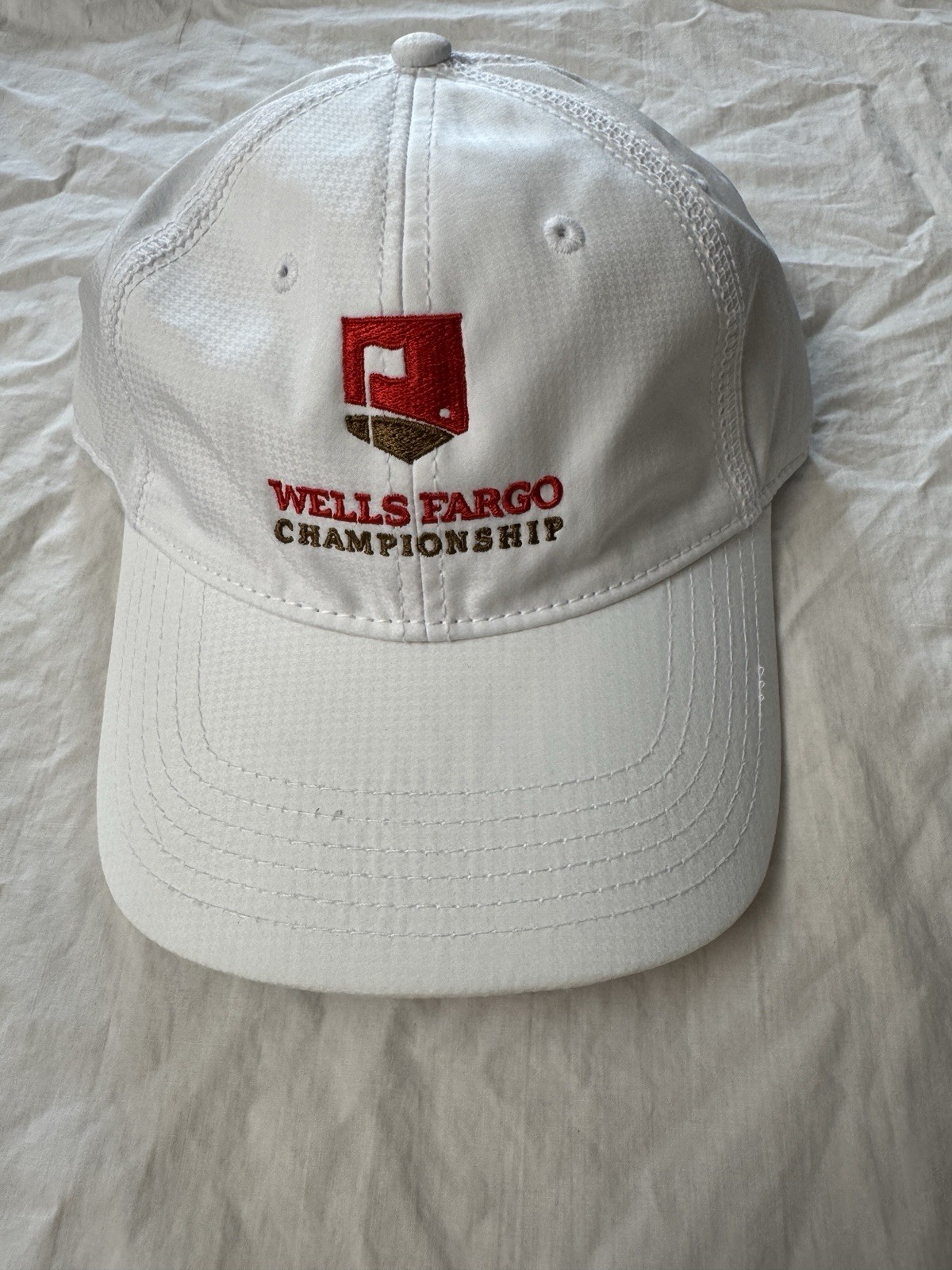 NWT Wells Fargo Championship Golf Adjustable Hat Cap Women’s White UPF50+