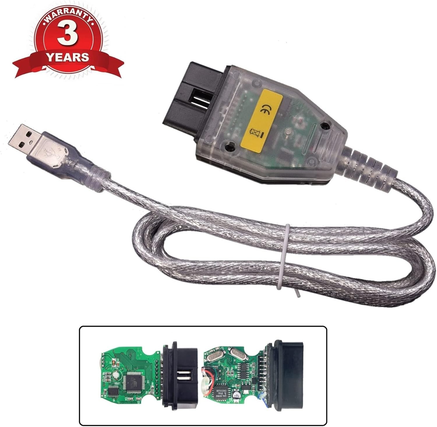 INPA K+DCAN USB Diagnostic Cable for BMW - Windows Compatible, Lightweight