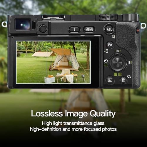 TUCANA 2PCS Screen Protector for Sony Alpha A6600 A6400 A6300 A6100 A6000 A5000