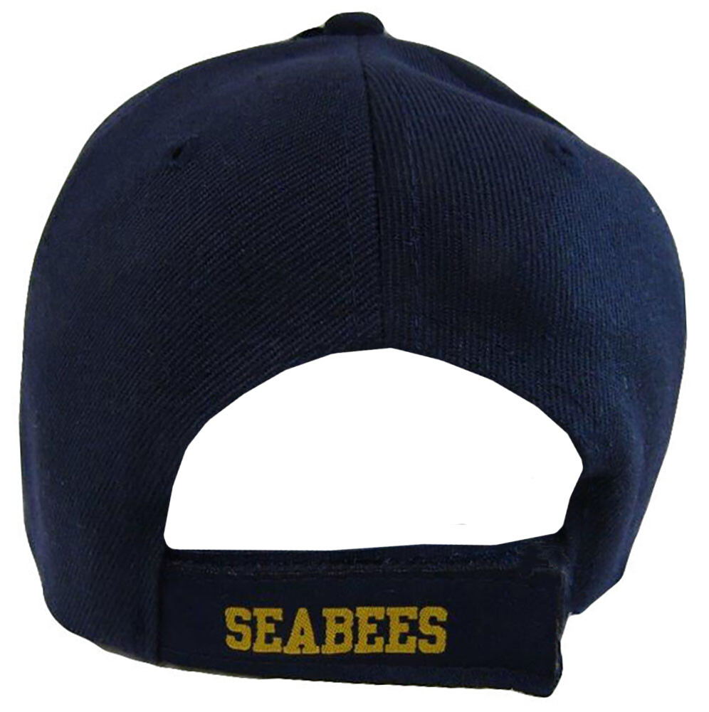 NEW! US NAVY USN SEABEES CAN DO BALL CAP HAT NAVY