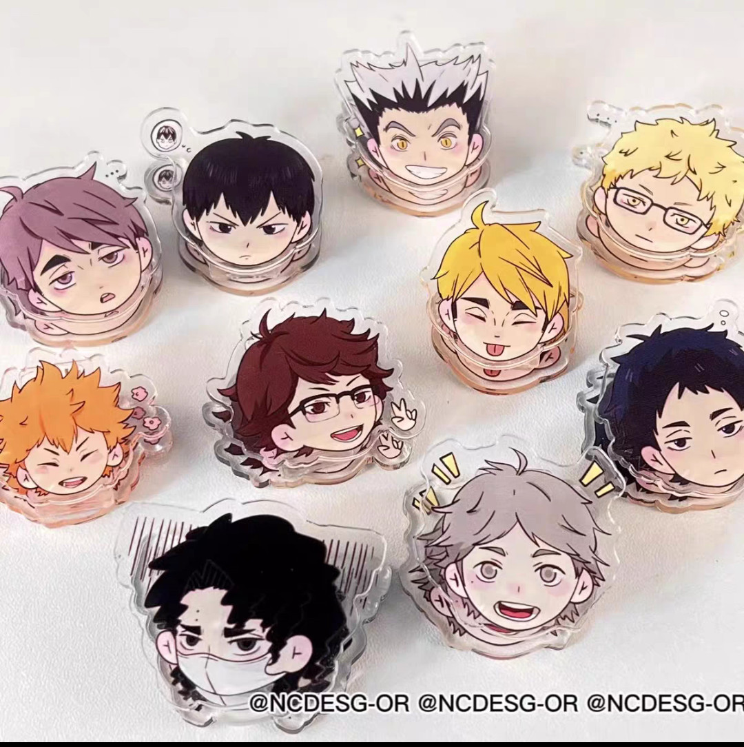 Haikyuu!! Series Acrylic clamp photo folder Cosplay Animation Collect Fine Gift