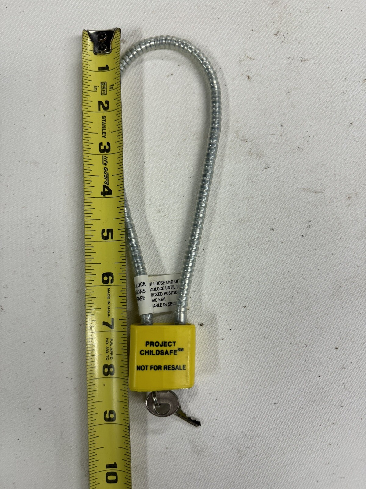 Project Child Safe Cable Gun Lock with 2 Keys New Unused