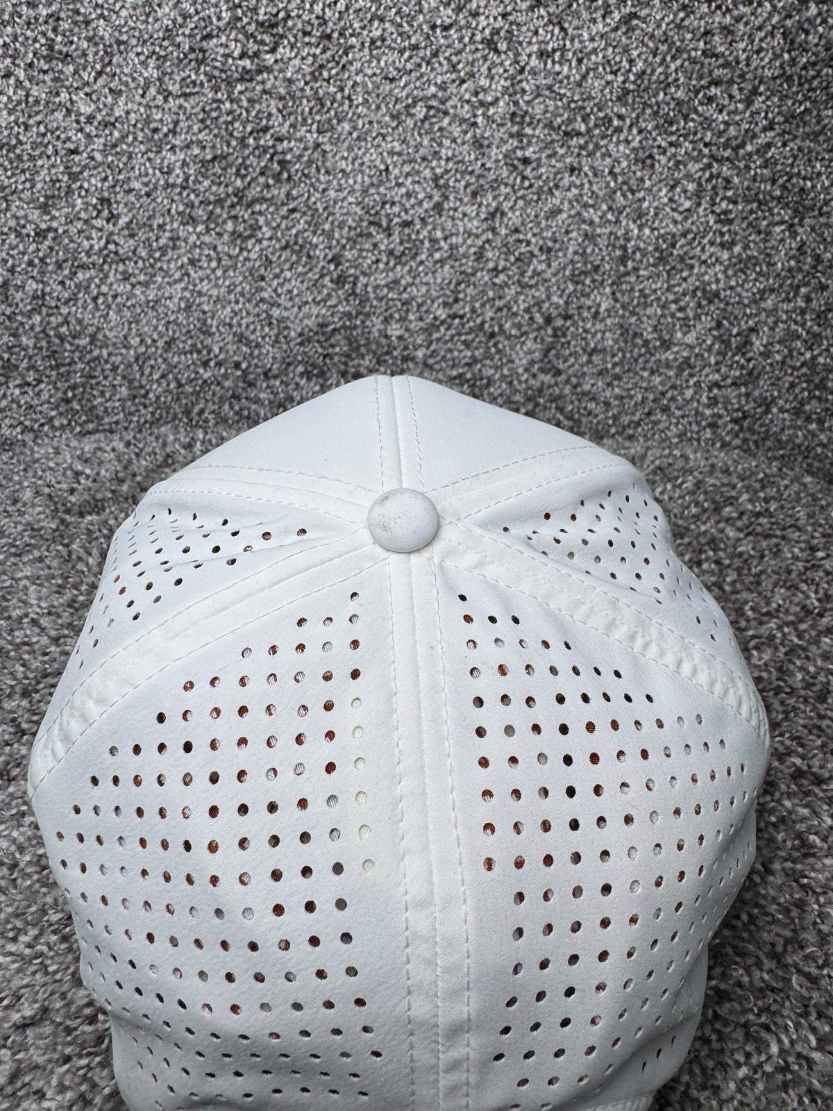G/Fore Hat Cap Snapback One Size White Golf Hat Adjustable THE RUN Reversed