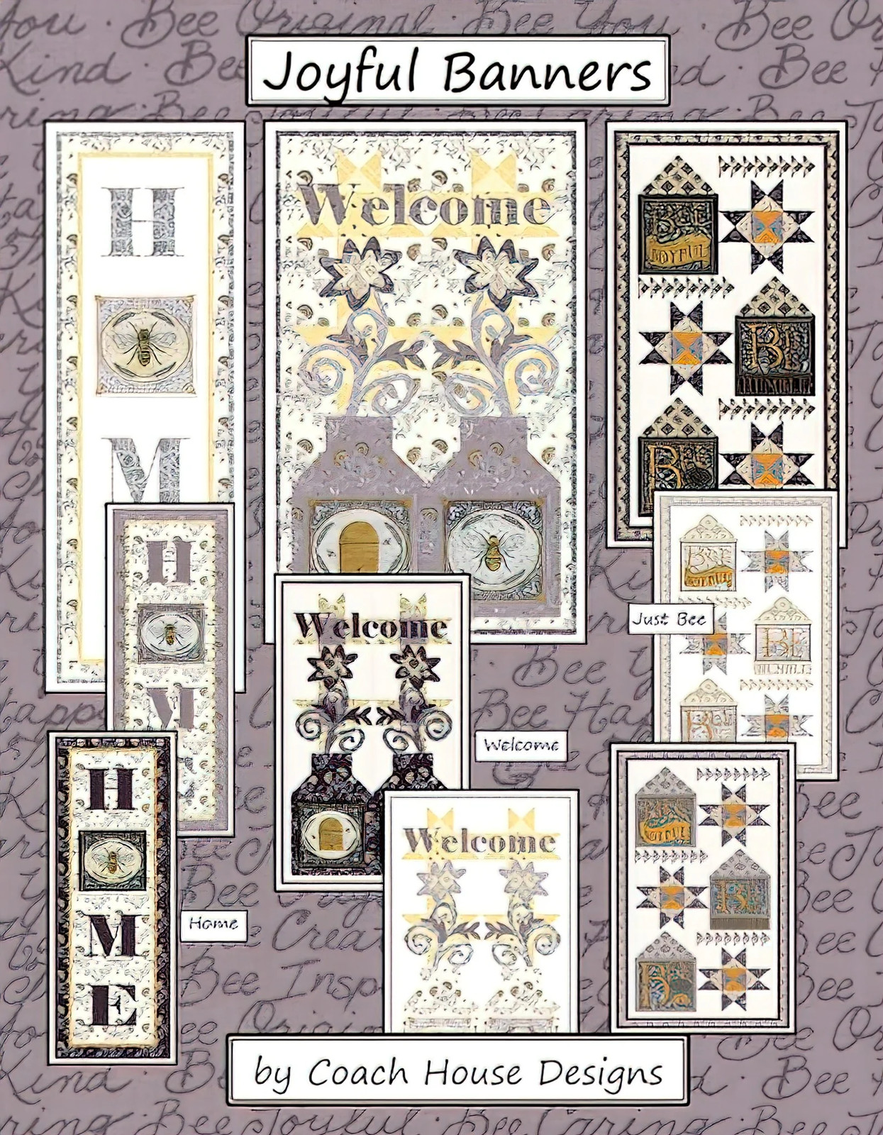 Joyful Banners Pattern by Coach House Designs