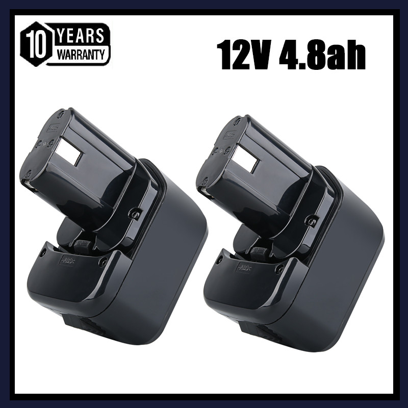 2Pack 4.8AH 12V EB1212S EB1214S NI-MH Battery for HITACHI Cordless Tool EB1220BL