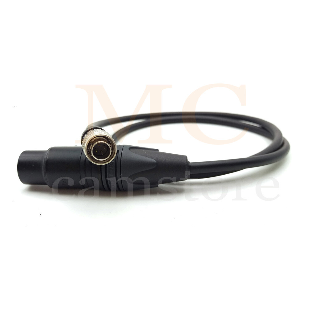 Hirose 4pin to xlr 4pin female power cable for F5 TVlogic Monitor power cable