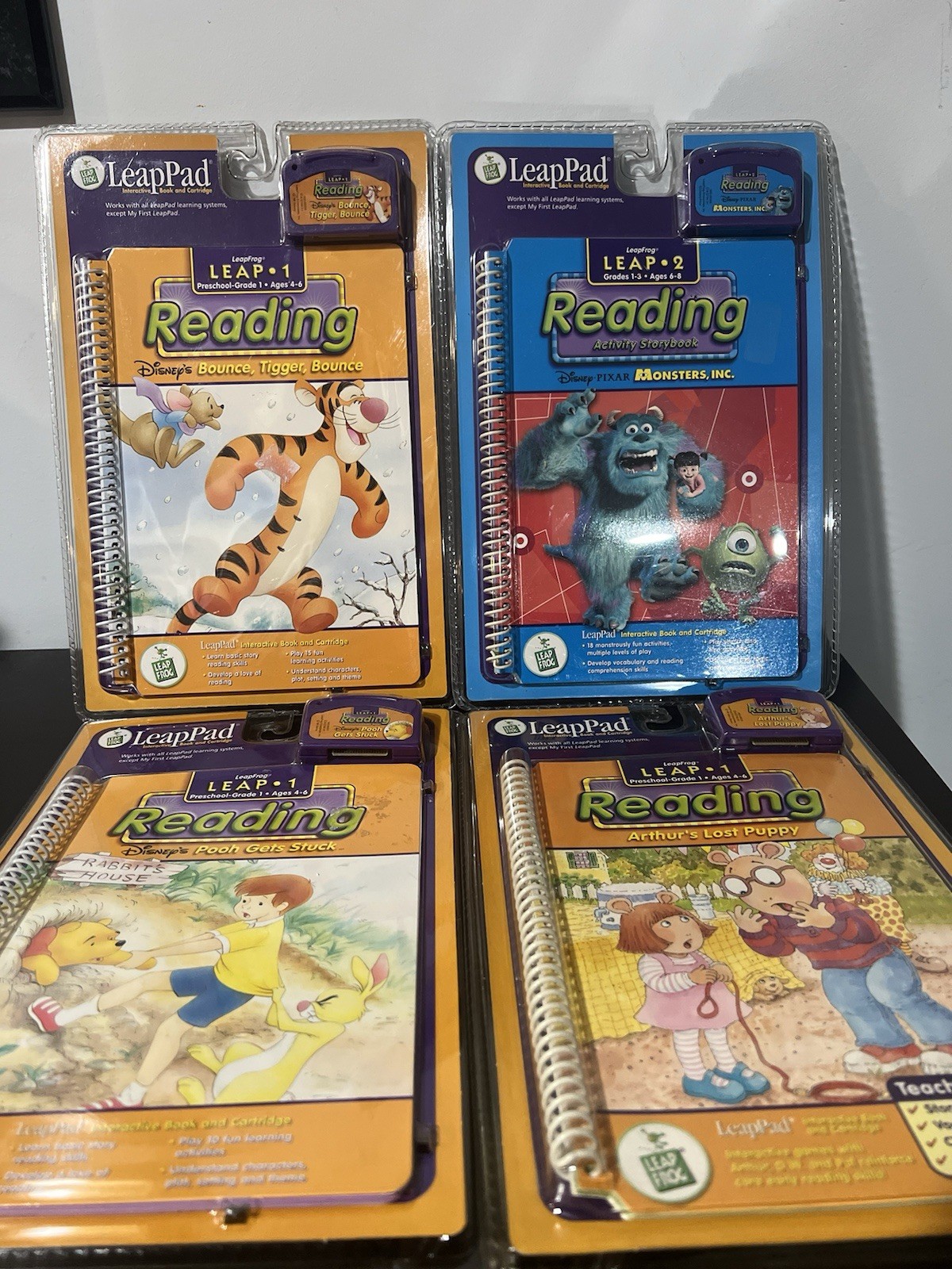 Leap Pad Arthurs Lost Puppy,Monsters,Pooh Gets Stuck,Bounce Tigger Bounce NEW