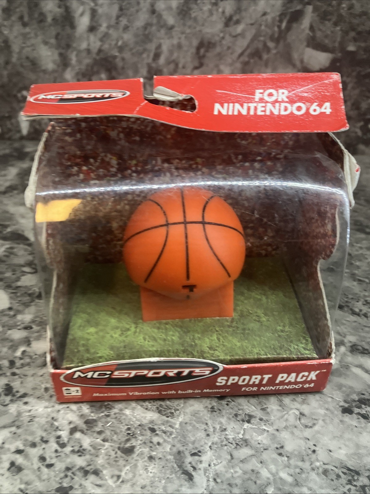 New Sealed Basketball Nintendo 64 Memory Card by Mad Catz
