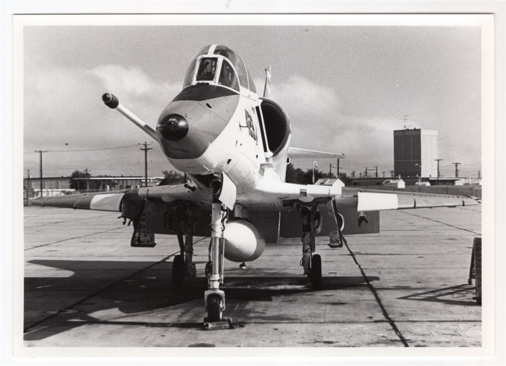 1983 Navy Douglas Skyhawk TA-4J 155097 of VT-24 at NAS Chase Field 5x7 Photo
