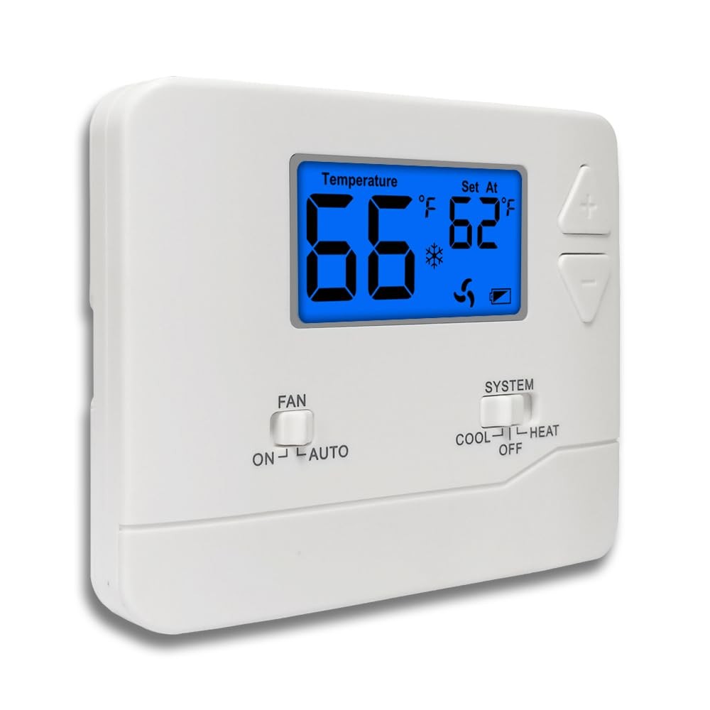 NonProgrammable Thermostat for Home, Digital Energy-Saving Thermostat,Single-...