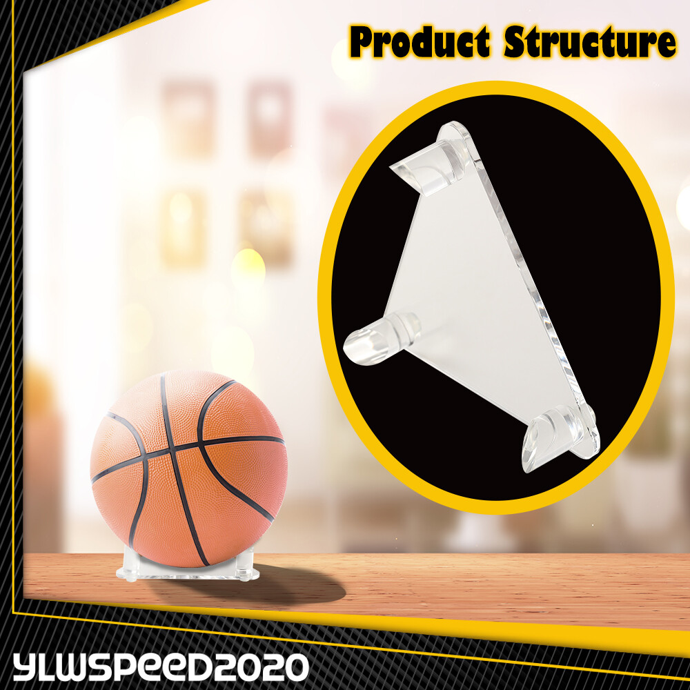Fit For Basketball Football Soccer Bowling New Tripod Acrylic Display Ball Stand