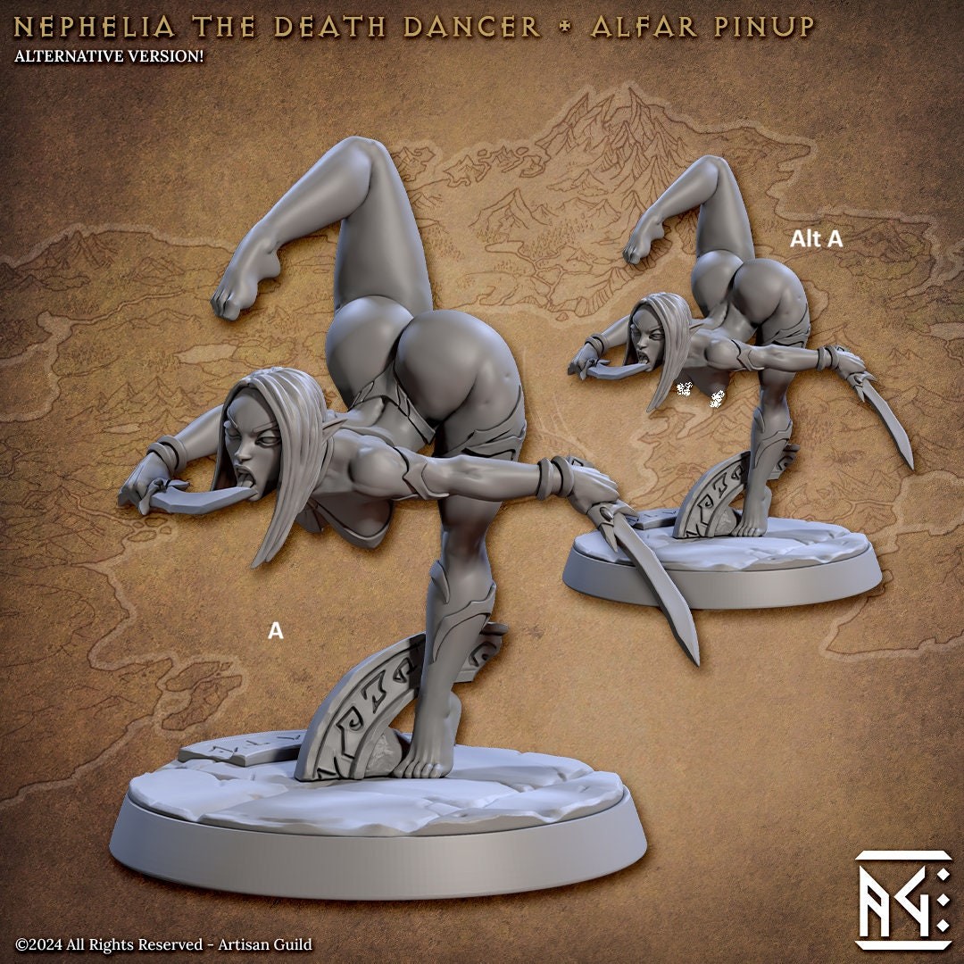 Female Elf Nephelia the Death Dancer | Artisan Guild Miniatures