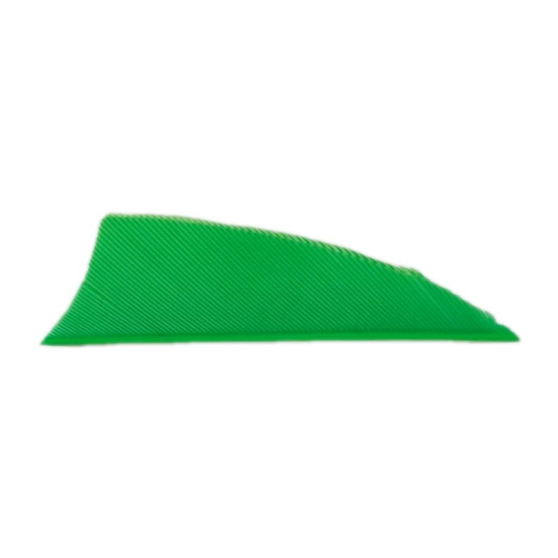 100 Pack Bullseye Feathers 2" Right Wing: Shield Whisper Solid Hunter Green