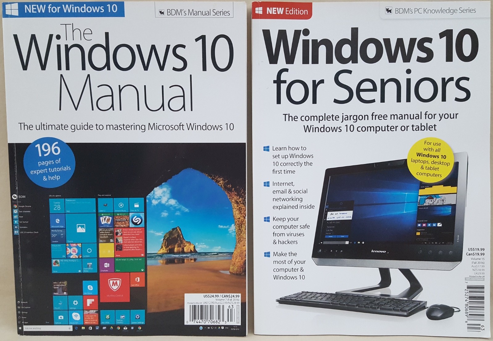 The Windows 10 Manual Ultimate Guide for Seniors Color Guides Books Microsoft