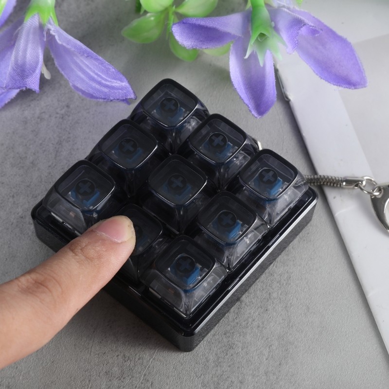 Mechanical Keyboards 9Key Switches Tester Lightless XDA Keycap Switches Sampler