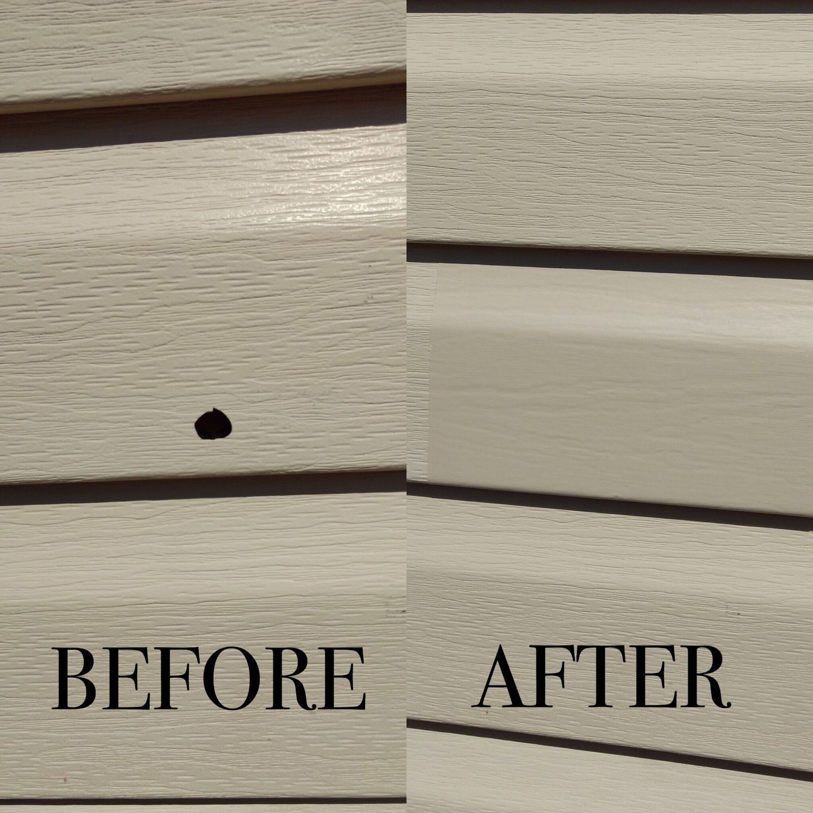 Mendyl Vinyl and Stucco Siding Repair Kit - Cover Any Cracks & Holes - 2 Patches