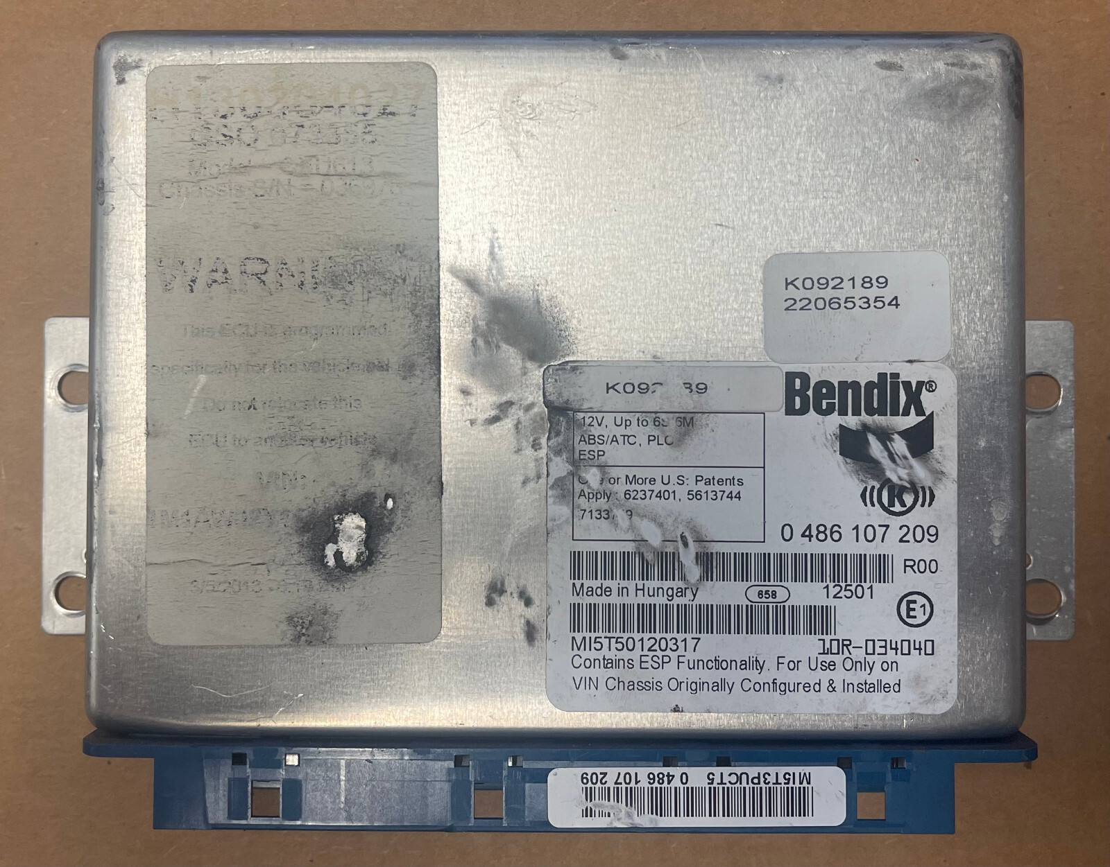 VOLVO VNL Brake Control Module (ABS) 0 486 107 209 K092189