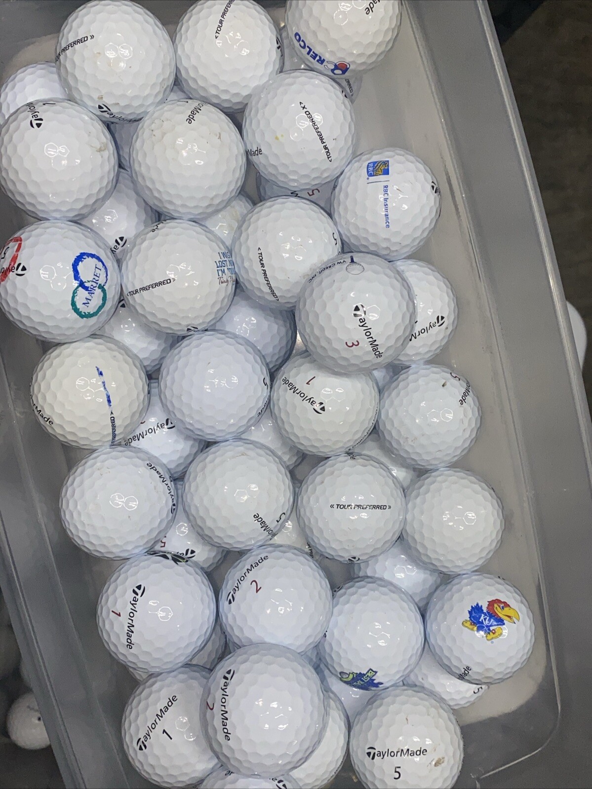 50 TaylorMade Tour Preferred Used Golf Balls