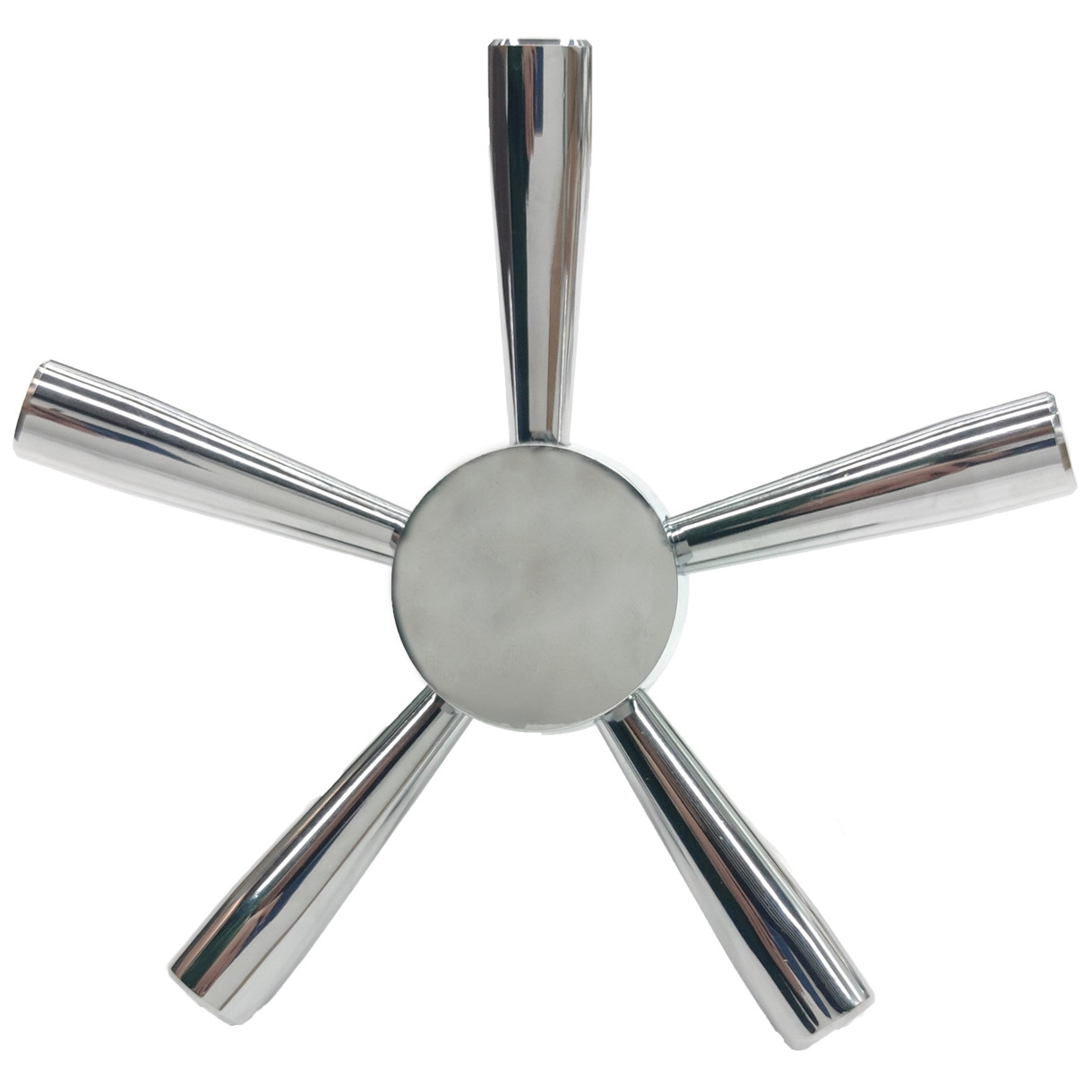 Gun Safe Handle - Premium 5 Spoke Handle with Chrome For Safe / Vault Handle
