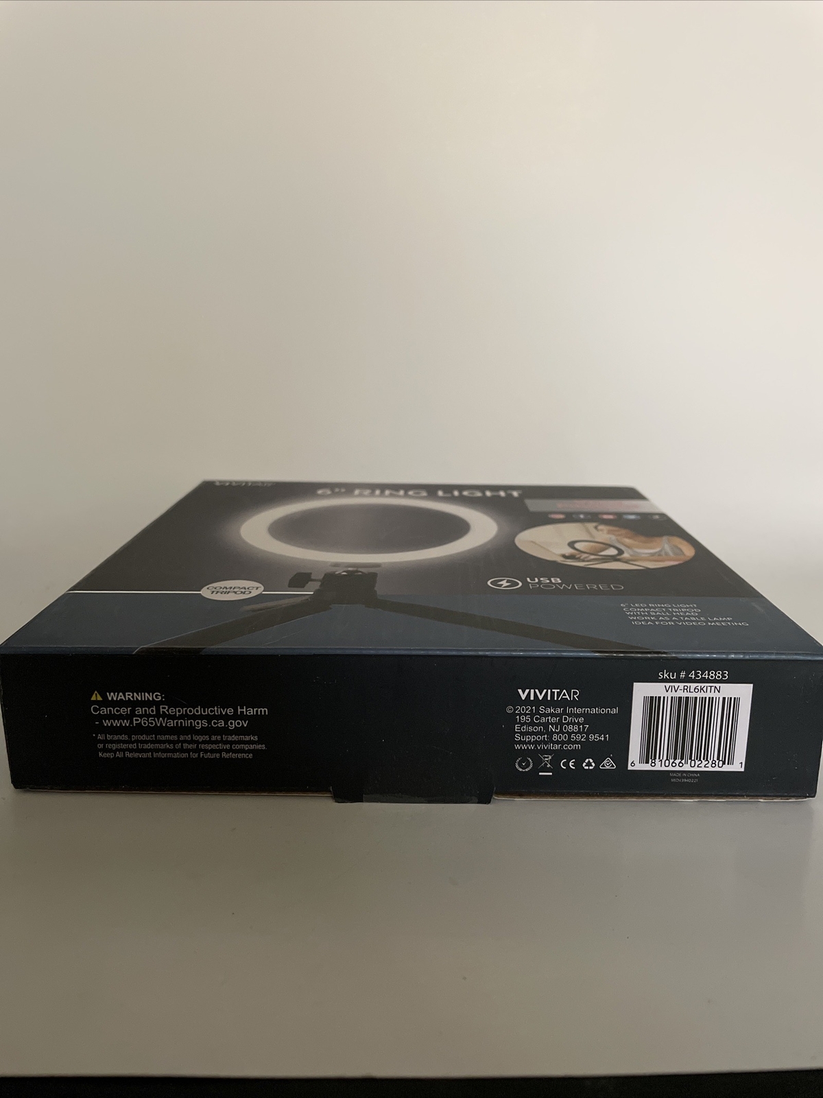LED Ring Light: Vivitar 6" inch- USB- Vlogging Kit