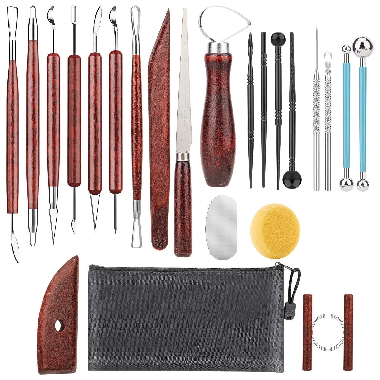 23pcs Clay Tools Sculpting Ceramic & Pottery Modeling Tool Ceramics Tools Set Po