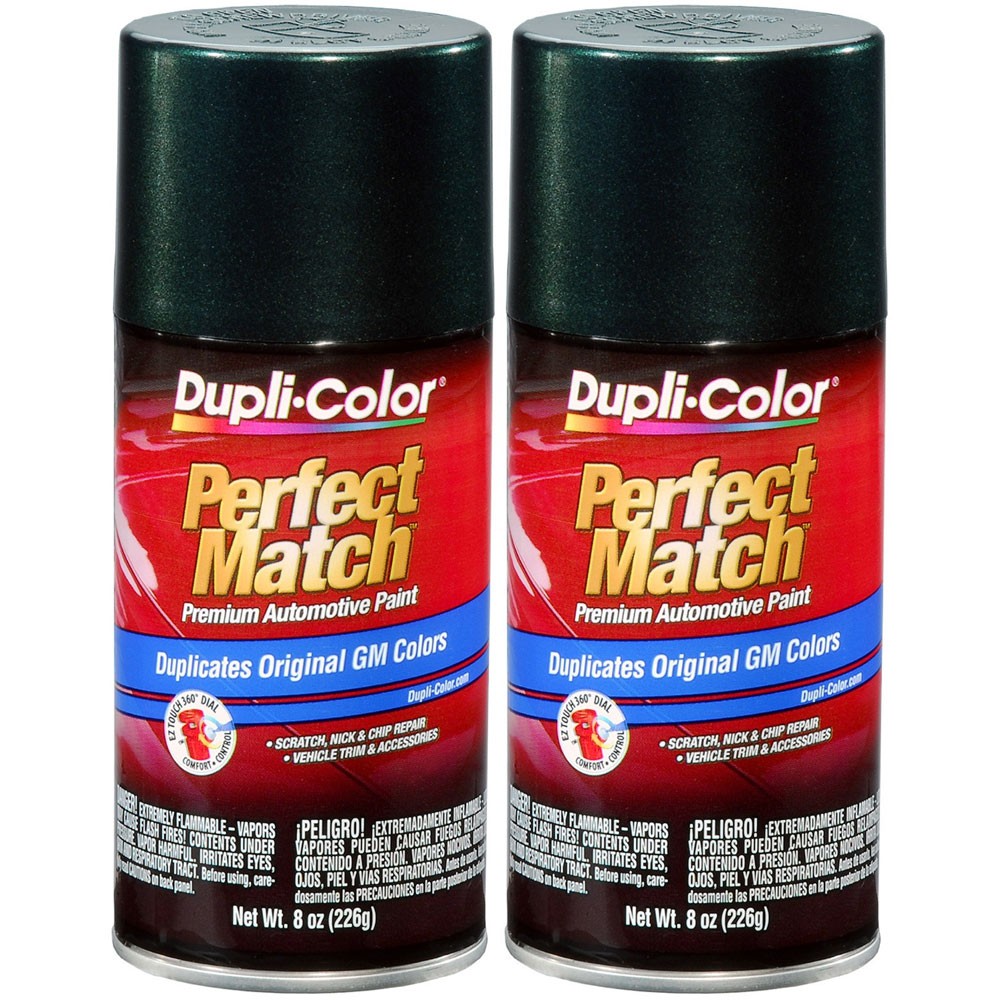 Duplicolor BGM0432 (2-Pack), Aerosol Paint for GM WA9539, Metallic Medium Green
