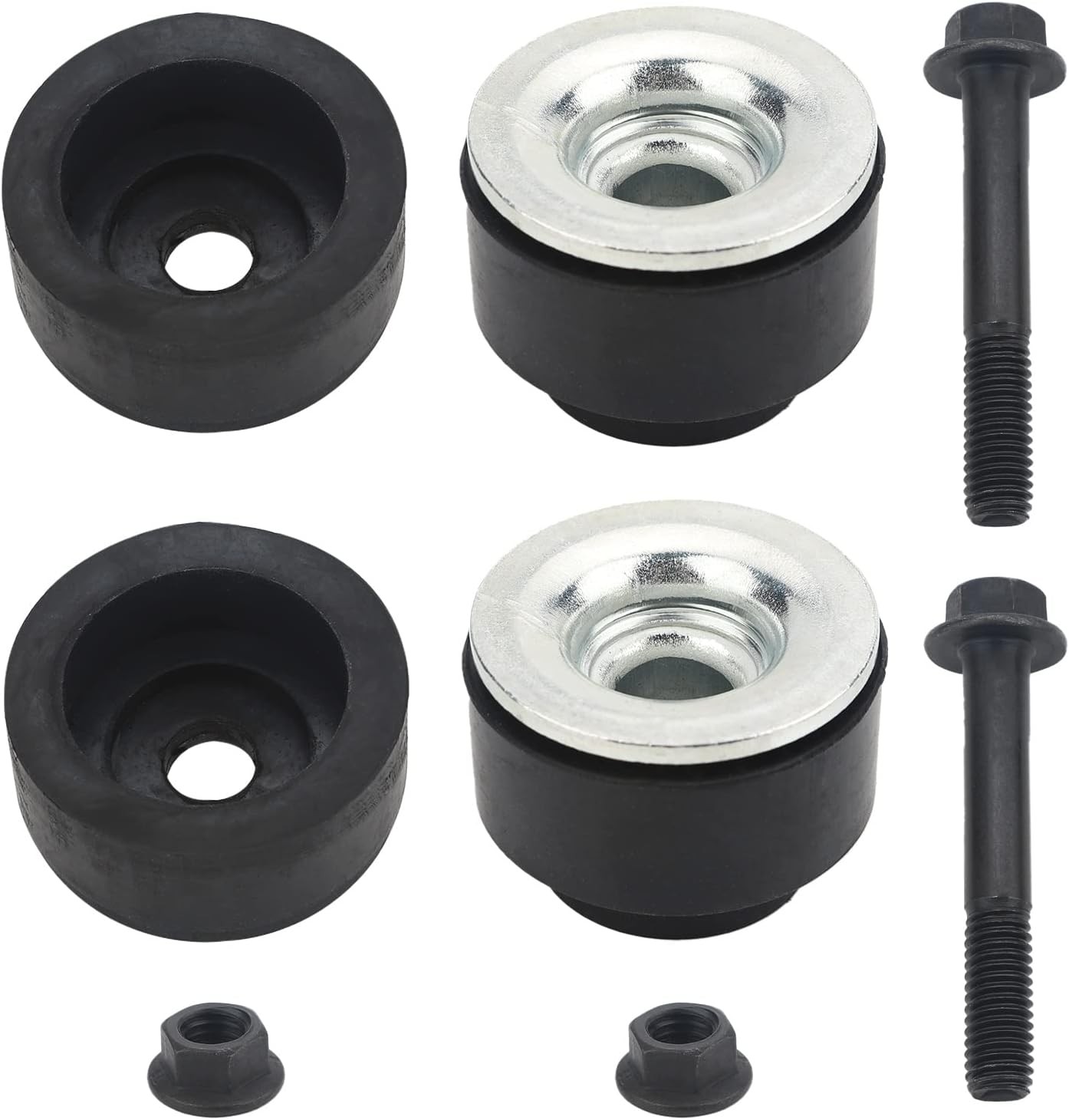 Rubber Mount Core Support Body Mount Bushings & Bolts Fit for 1967-1989