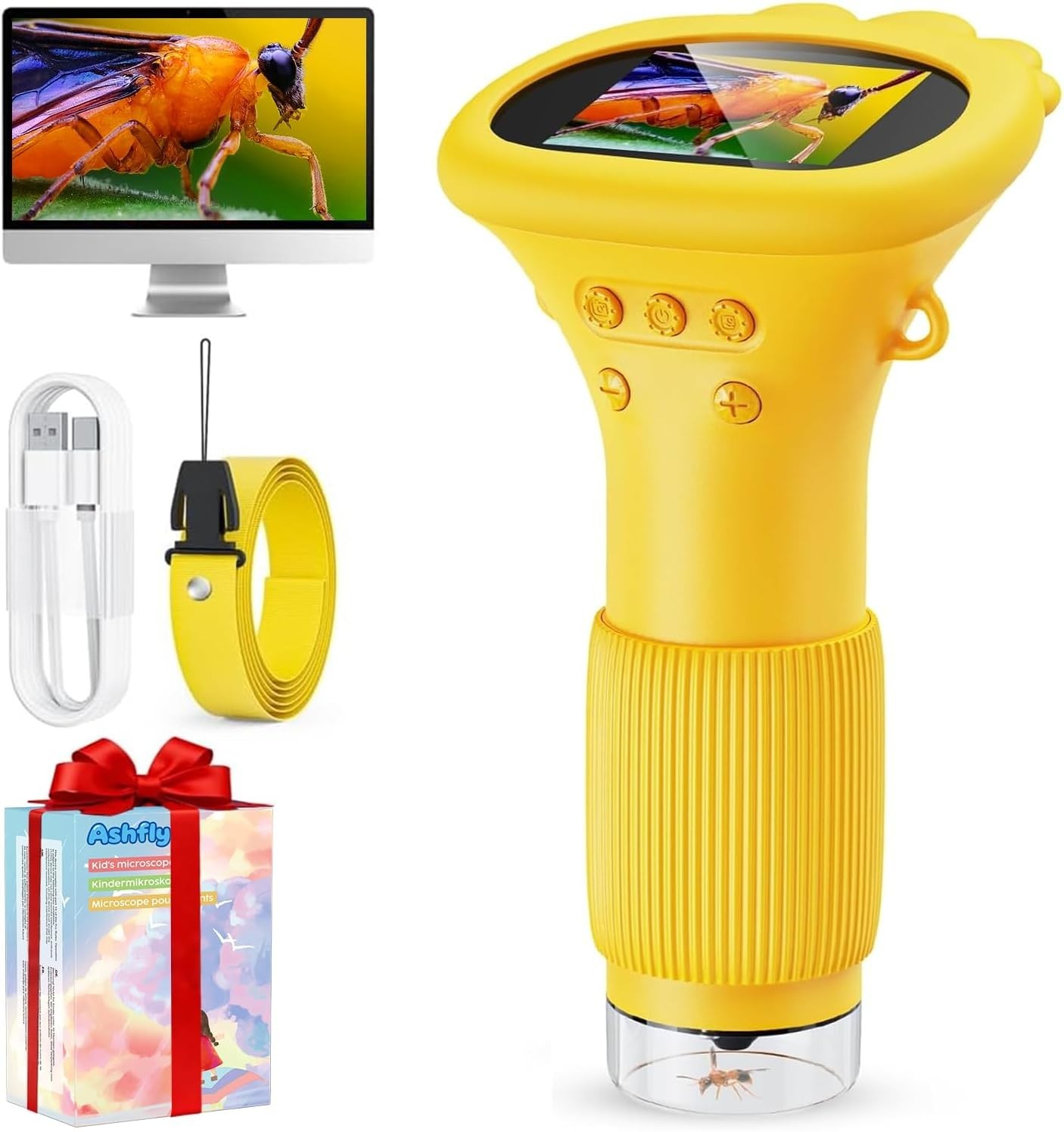 Interactive 1000X Microscope for Kids - Engage & Inspire Curious Minds Ages 3-12