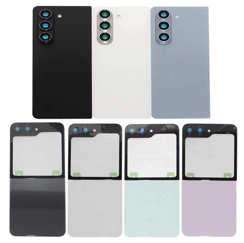 Battery Glass Cover With Camera Lens For Samsung Galaxy Z Flip 5 Galaxy Z Fold 5