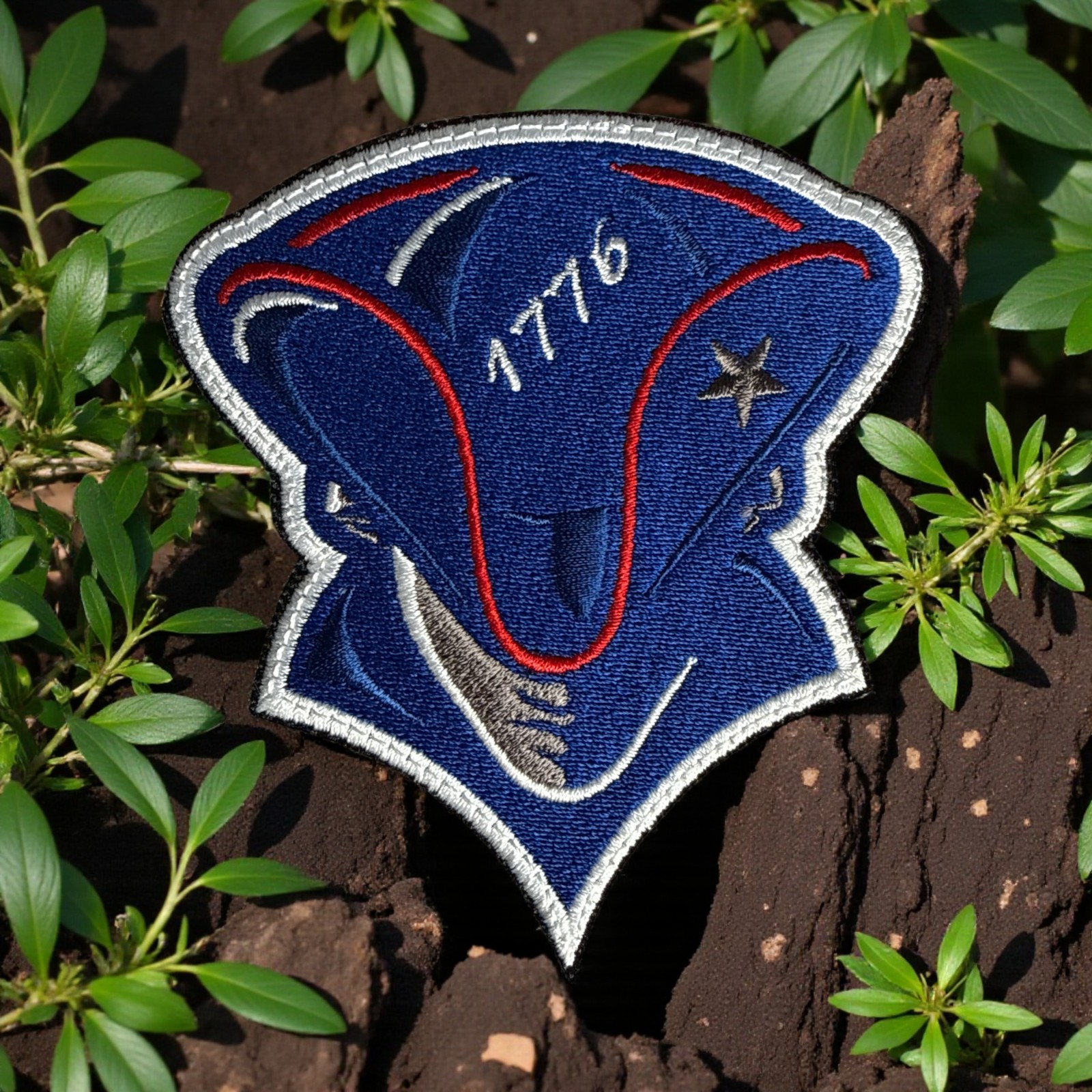1776 American Patriot Embroidery Patch 3.77" X 3.35"