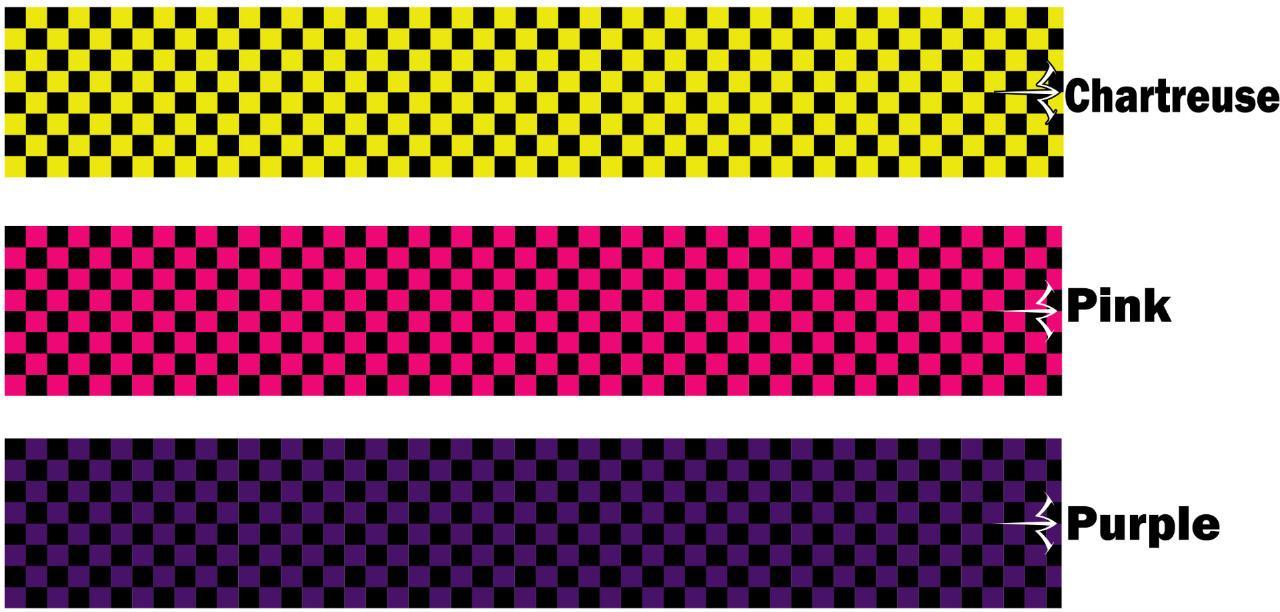 White Water Archery Checkerboard3 Arrow Wraps 15 pk Choose Length Width Color