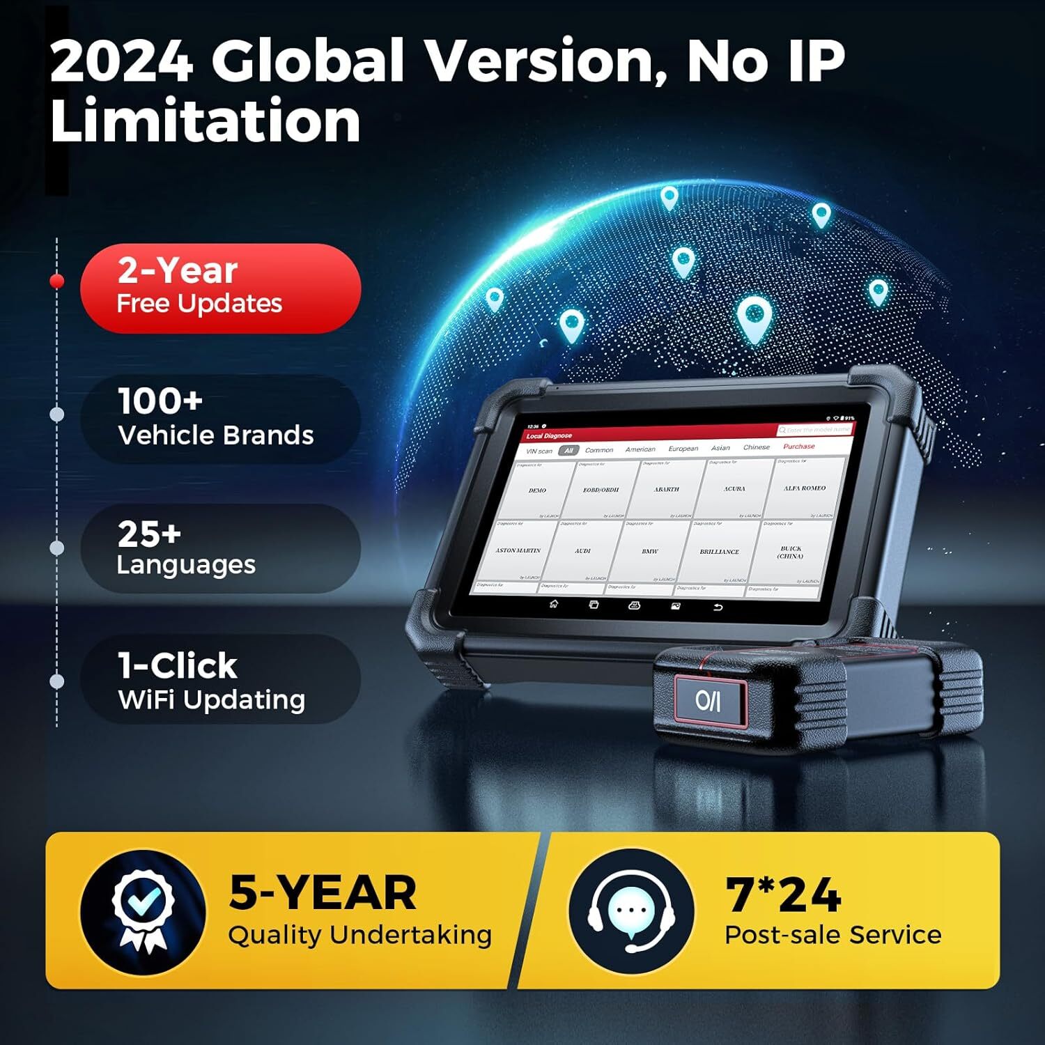 Launch X431 PRO DYNO V+ Pros Bidirectional Coding Automotive Diagnostic Scanner