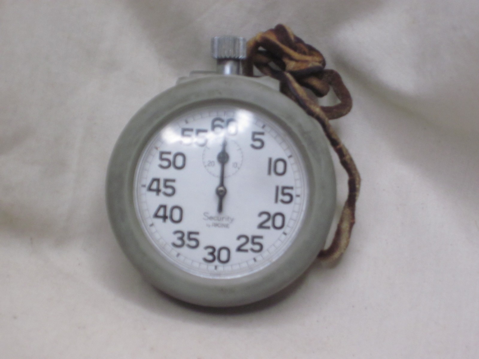 vintage Security by RACINE stopwatch timer stop watch w/ rubber case