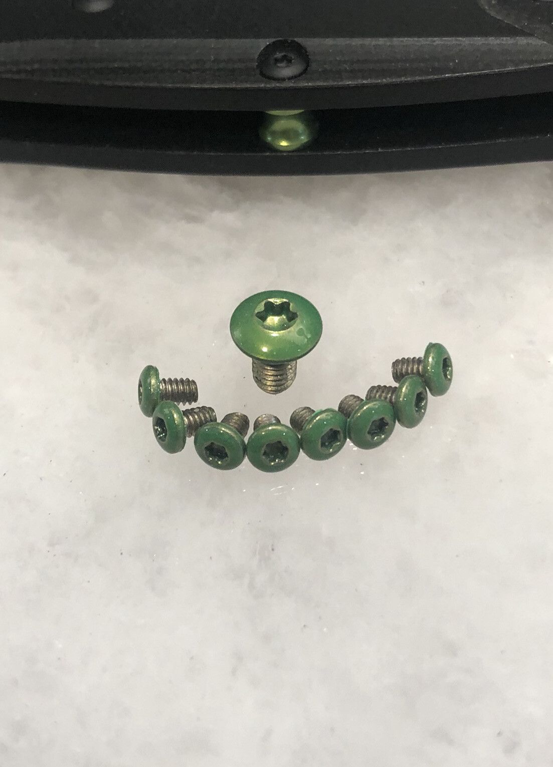Green Stainless Steel Screws Set For Benchmade 940-2 G10 Handle Knife- 9pcs