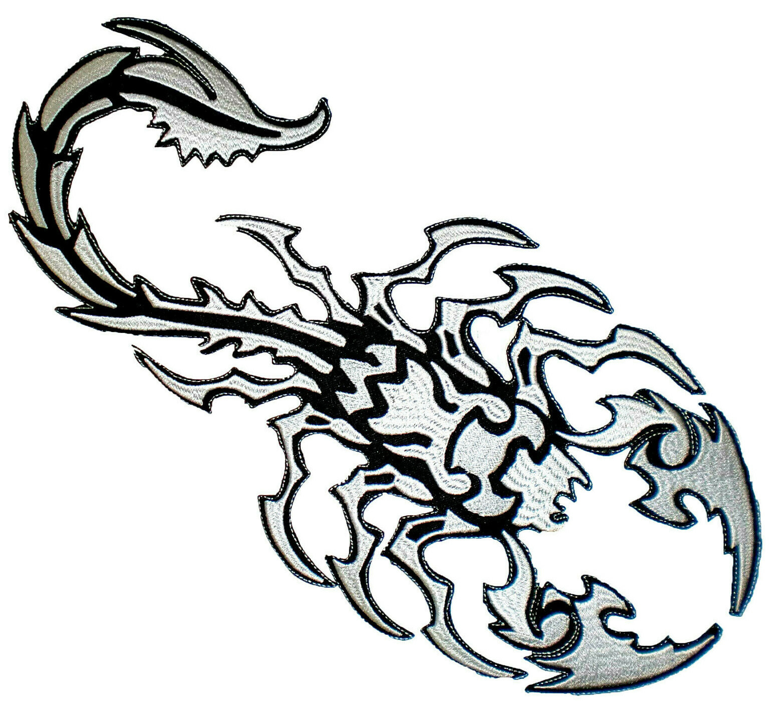 LARGE Scorpion Venom Sting Tribal Tattoo Moto Biker Vest Back Patch Jacket Rider