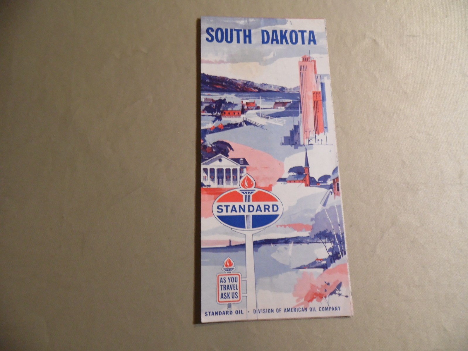 Standard Oil South Dakota Map / Circa 1960's / Free Domestic Shipping