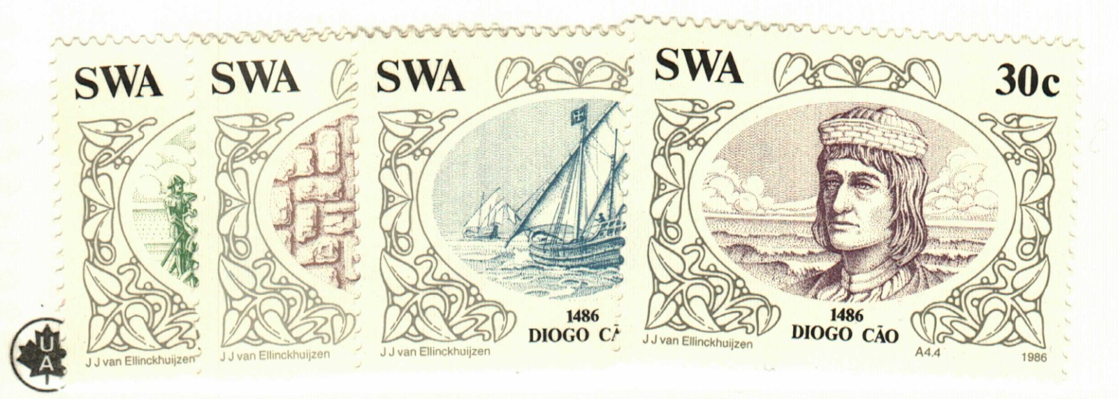Southwest Africa #552-5 MNH