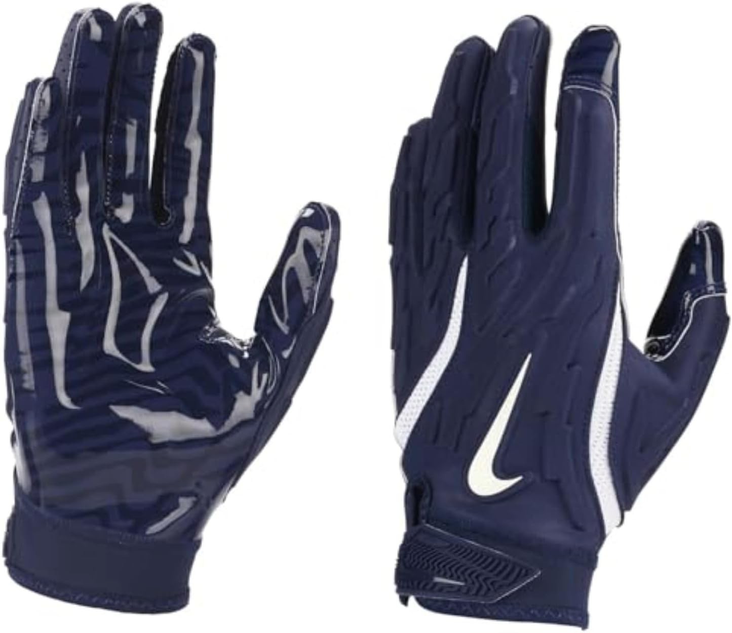 Nike Superbad 7.0 Football Gloves Sz L Navy New