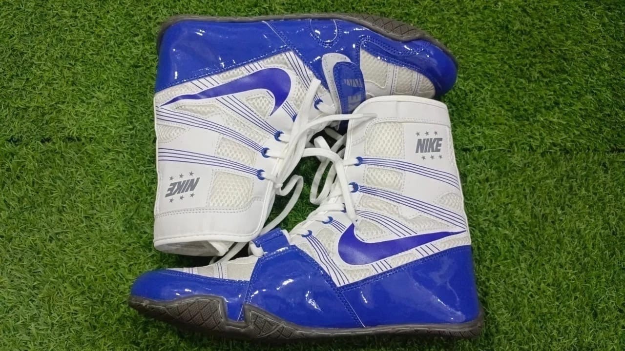 Nike Hyper KO White & Blue Boxing Shoes for Men in All Sizes