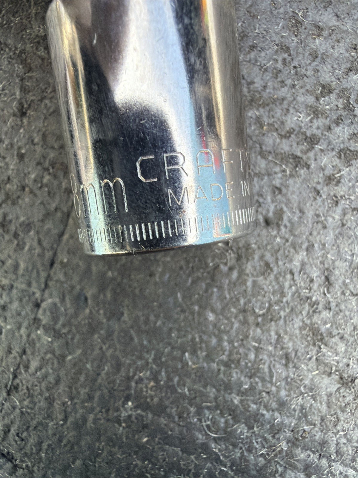 Craftsman Size 18mm x 3/8" Drive 12 Point Socket 44312 Inverted G2