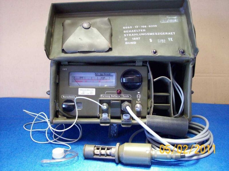 Geiger SV500 Radiac Meter Frieseke Hoepfner Probe DT-7003 BETA GAMMA