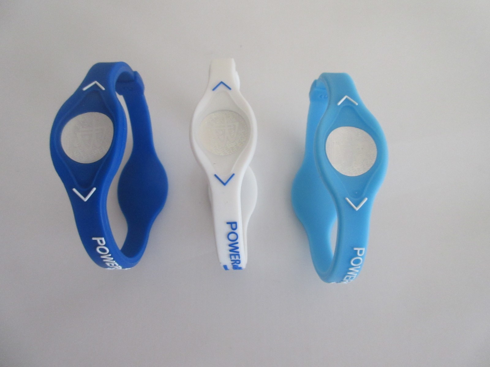 3 PCS BLUE,NAVY BLUE,WHITE Power Balance Energy Health Band Bracelet XS,S,M,L,XL