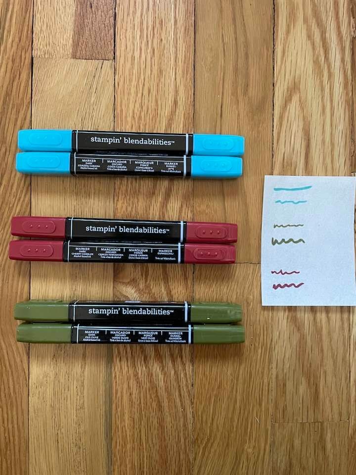 Stampin' Up! BLENDABILITIES Dark: Cherry Cobbler Coastal Cabana Old Olive-CHOOSE
