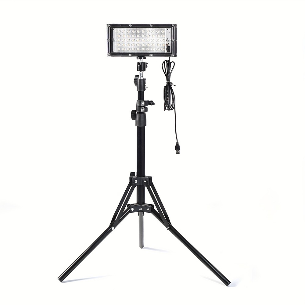 Outdoor Camping Light Super Bright LED Grill Work Light Stand Telescoping Tripod