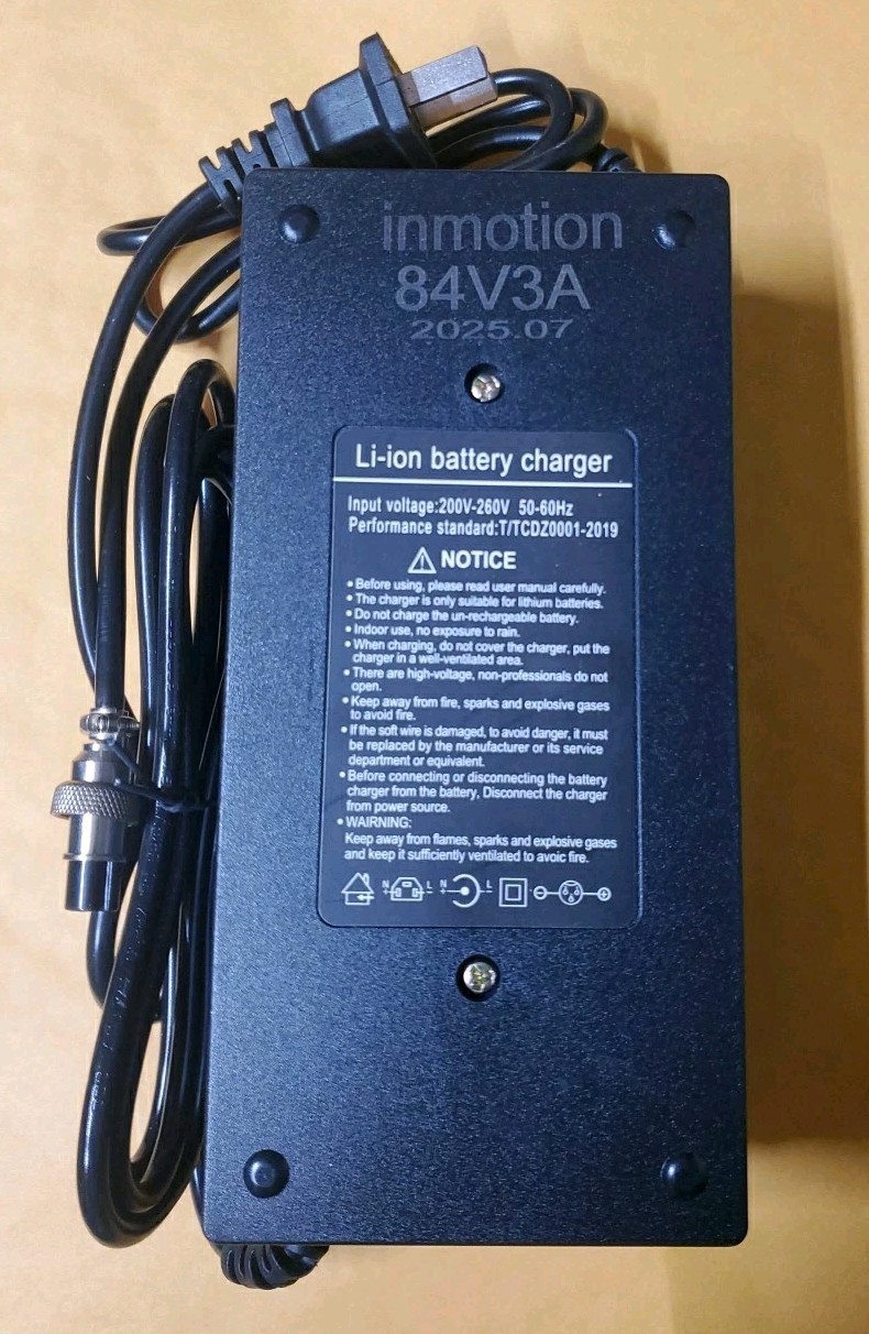 🔥fast 84v 3a battery Charger for Inmotion V8/ V8s/V10/ V11 Electric Unicycles