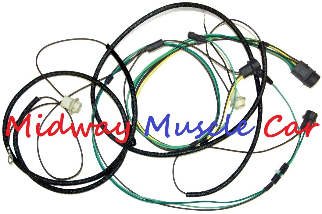 rear body tail light lamp wiring harness 69-72 Chevy GMC stepside pickup truck